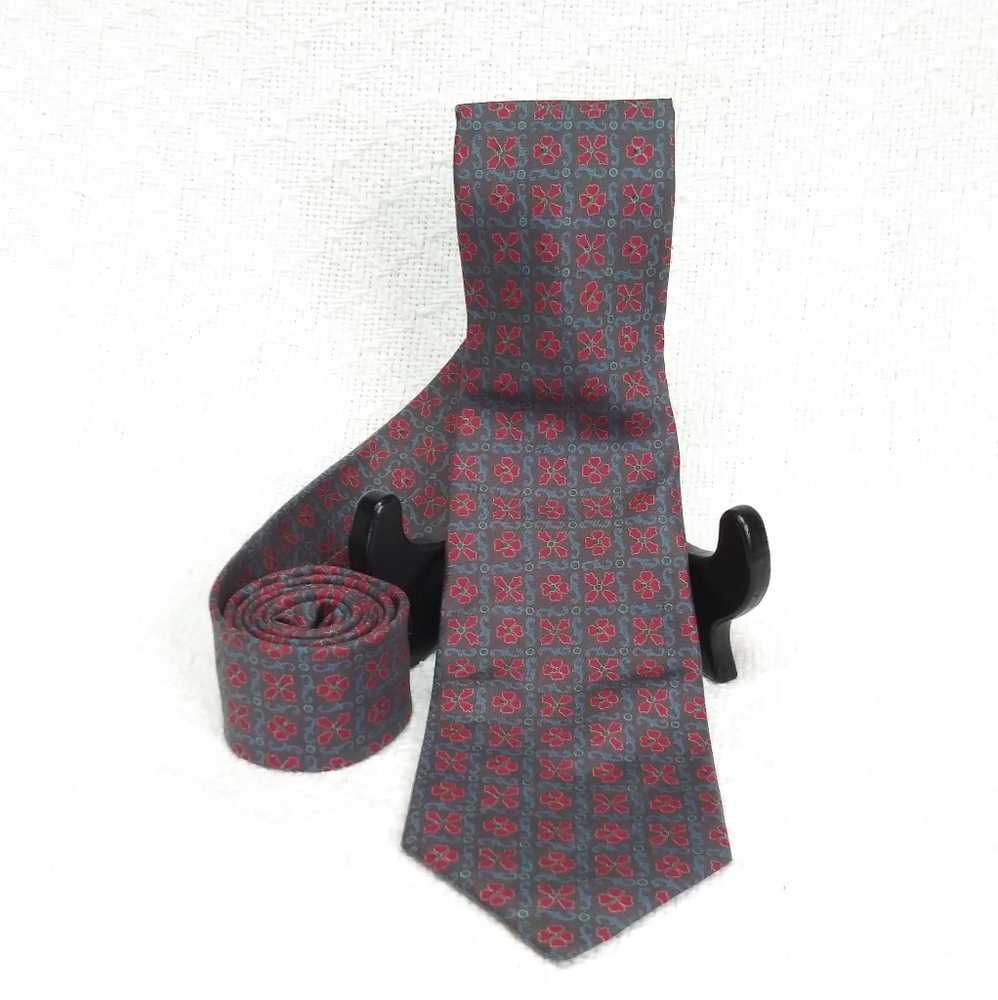 Jim Thompson Floral Geometric Neck Tie
